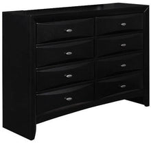 Load image into Gallery viewer, Solid Wood Eight Drawer Double Dresser - Black
