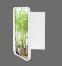 Load image into Gallery viewer, Recessed Metal Framed Medicine Cabinet With Mirror And Adjustable Shelves Wall Mirror With Storage For Bathroom

