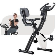 Load image into Gallery viewer, Exercise Bike Folding Stationary Bikes For Home With 16 Level Magnetic Resistance
