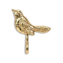 Load image into Gallery viewer, 5" Cast Iron Bird Wall Hook - Gold
