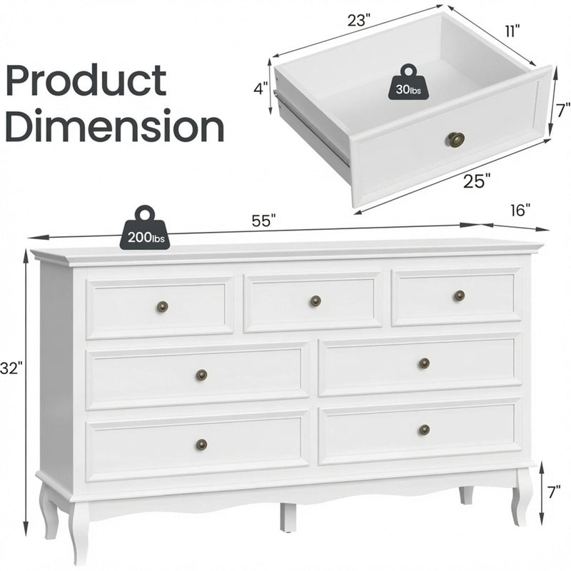 7 Drawer Dresser