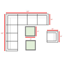 Load image into Gallery viewer, Outdoor Wicker Conversation Set With Cushions, All Weather
