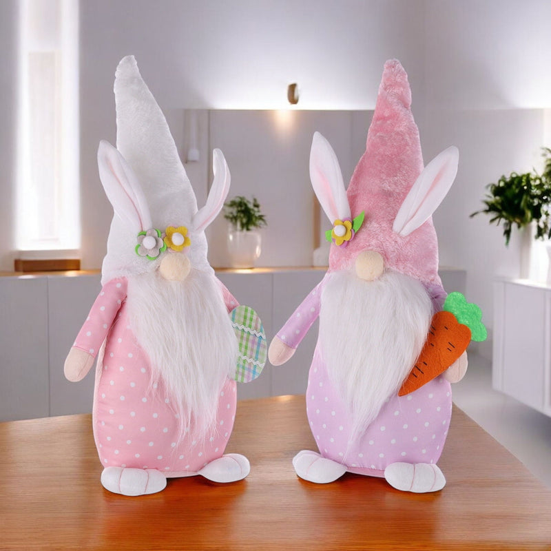 Fabric Tabletop Sculpture (Set of 2) - Pink