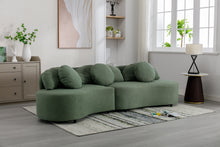 Load image into Gallery viewer, 103.9&quot; Modern Living Room Sofa Lamb Velvet Upholstered Couch Furniture for Home or Office, Green
