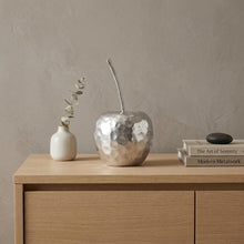 Load image into Gallery viewer, Delicious Hammered Finish Apple Statue - Silver
