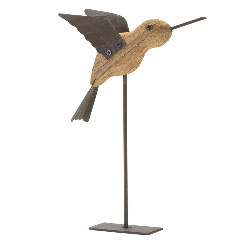 Bird Figurine Tabletop Sculpture (Set of 2) - Natural