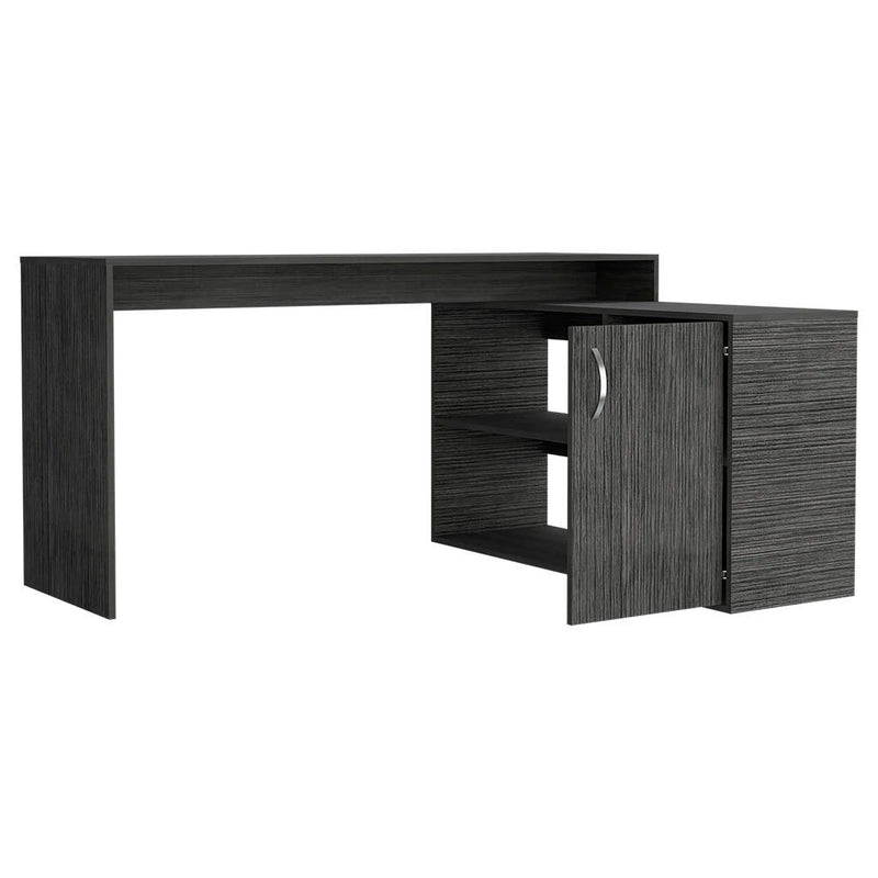 L Shape Computer Desk - Dark Gray