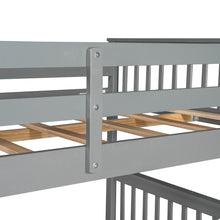 Load image into Gallery viewer, Full-Over-Full Bunk Bed with Ladders and Two Storage Drawers (Gray)(OLD SKU:LT000365AAE)
