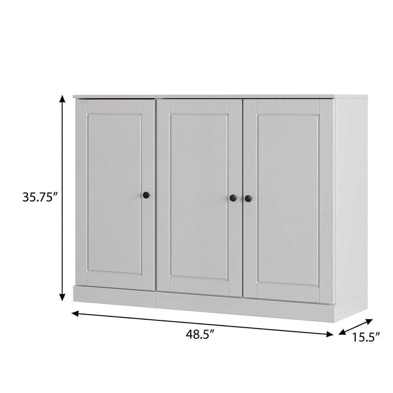 Solid Woodshoe Storage Cabinet (755961) - White