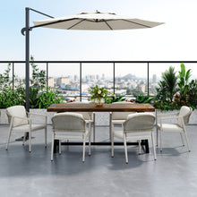 Load image into Gallery viewer, 7 Pieces Modern Outdoor Dining Set With Acacia Wood Table And Chairs
