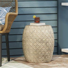 Load image into Gallery viewer, Outdoor Lightweight Concrete Side Table - Antique Yellow
