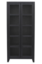 Load image into Gallery viewer, Distressed Solid Wood Frame Accent Cabinet With Two Doors - Graphite
