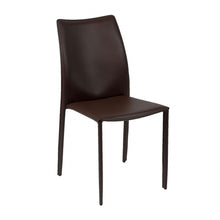 Load image into Gallery viewer, Upholstered Leather Dining Side Chairs (Set of 2) - Brown
