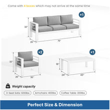Load image into Gallery viewer, Outdoor Patio Set With All-Weather Thick Cushions
