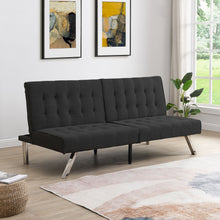 Load image into Gallery viewer, Modern Sofa Bed With Wood Frame And Stainless Legs
