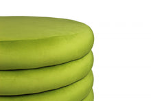 Load image into Gallery viewer, Velvet Tufted Round Cocktail Ottoman - Green
