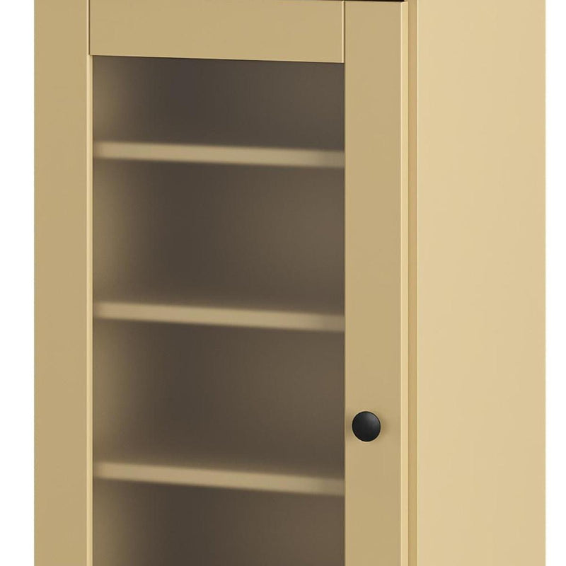 Ten Pair Solid Woodshoe Storage Cabinet (752264) - Yellow
