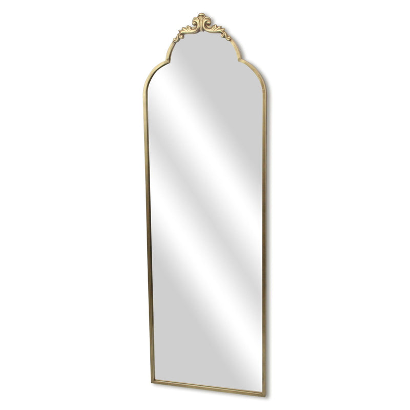 65" Metal Arch Full Length Hanging Mirror - Gold