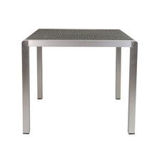 Load image into Gallery viewer, Outdoor Square Dining Table With Aluminum Frame
