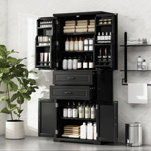 Load image into Gallery viewer, Multi Functional Storage Cabinet With Adjustable Shelves, 2 Drawers, Door Shelves
