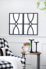 Load image into Gallery viewer, Rectangular Wooden Wall Mirror With Antique Frame, Vertical Or Horizontal Home Decor For Living Room (Set of 2)
