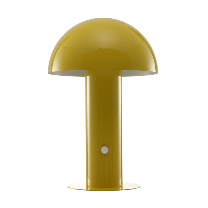 11" Novelty USB Table Lamp With Globe Shade - Yellow