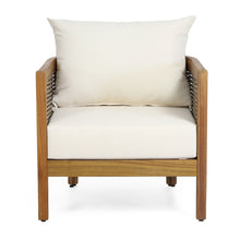 Load image into Gallery viewer, Outdoor Acacia Wood Club Chairs With Cushions
