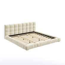 Load image into Gallery viewer, Upholstered Platform Bed Frame With Tufted Headboard
