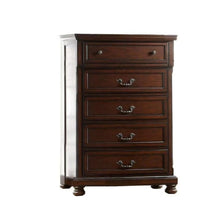 Load image into Gallery viewer, 1 Piece Chest Bun Feet Pull Handles Round Knobs Bedroom Furniture - Cherry

