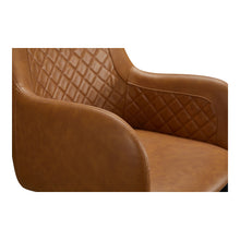 Load image into Gallery viewer, Tufted And Upholstered Faux Leather Dining Arm Chairs (Set of 2) - Tan / Black
