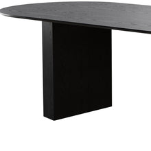 Load image into Gallery viewer, 86" Wooden Double Pedestal Base Oval Dining Table - Black

