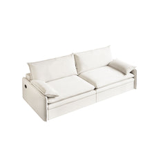 Load image into Gallery viewer, 4 Seat Convertible Sleeper Sofa Bed, Modern With Storage
