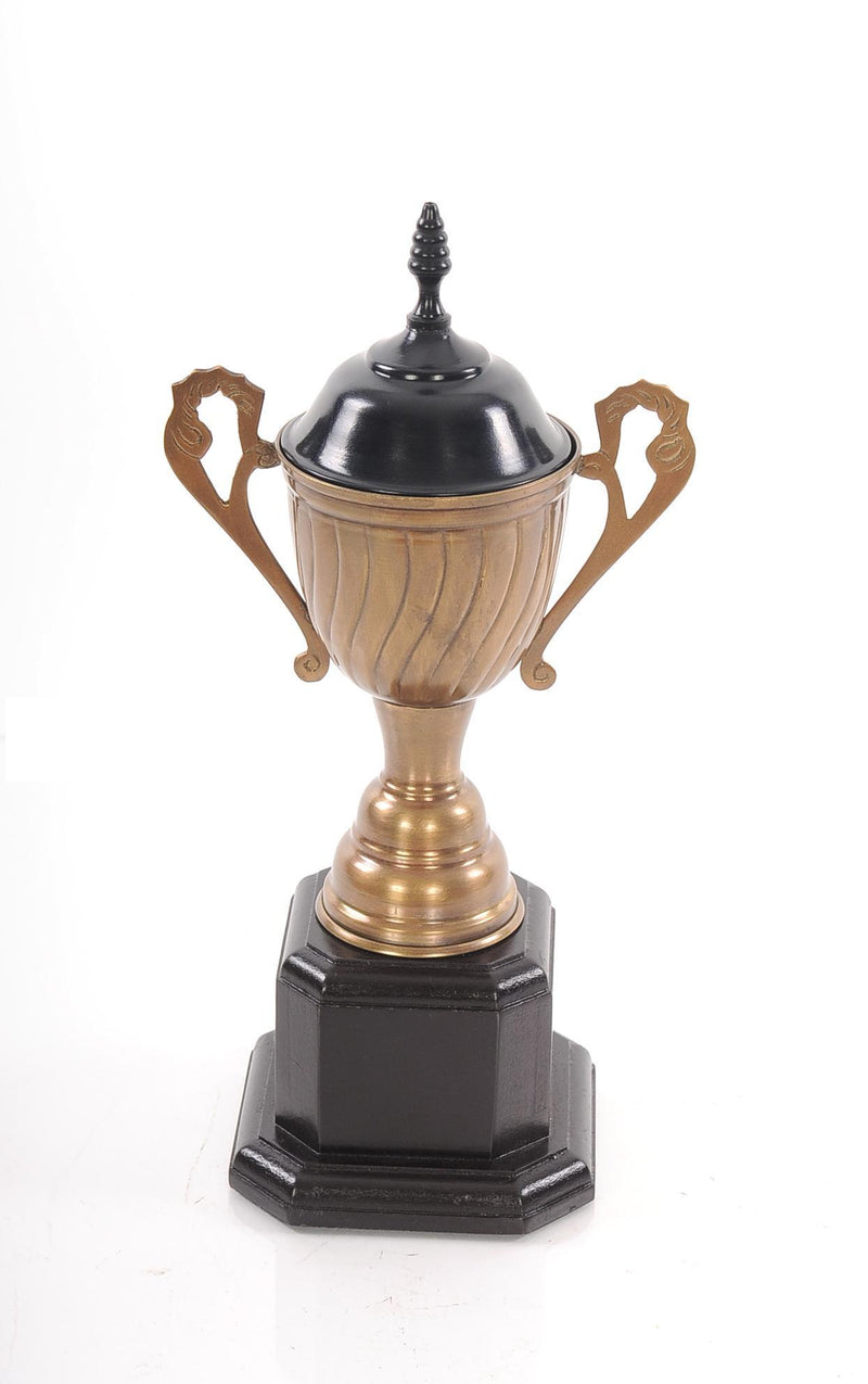 Metal Hand Painted Figurine (364217) - Brass And Black