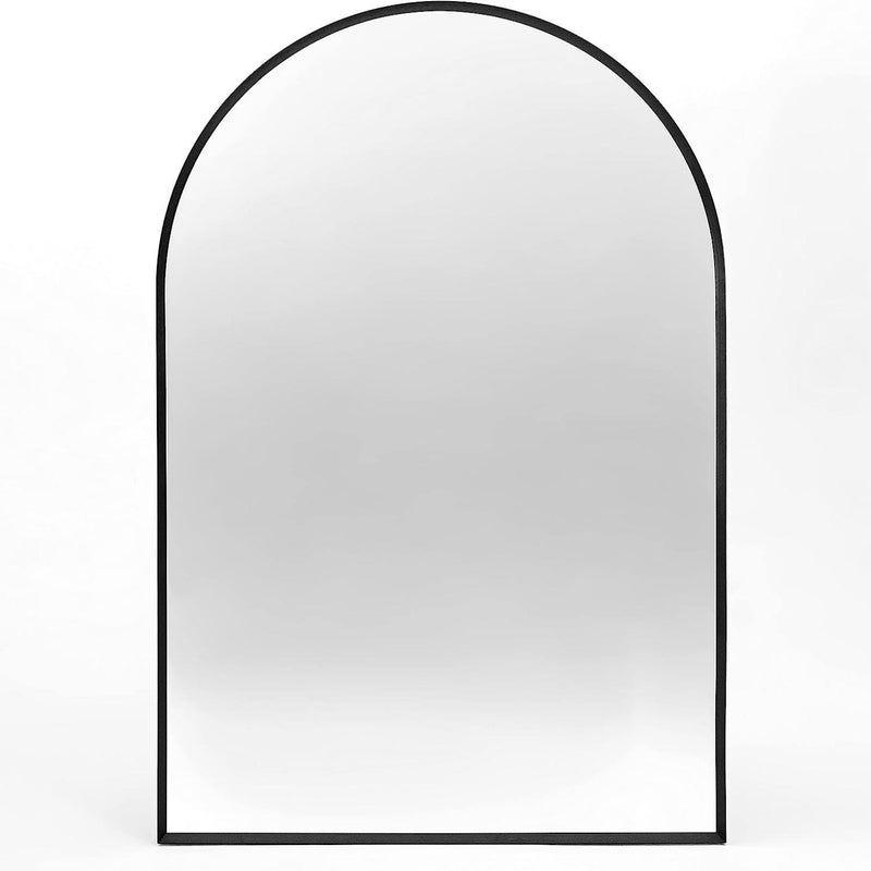 Aluminum Arch Framed Bathroom Vanity Mirror (756072) - Black
