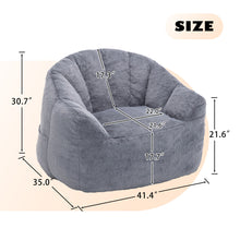 Load image into Gallery viewer, Beanbag Chair, Beanbag Sofa Chair With Armrests Stuffed High Density Foam
