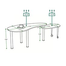 Load image into Gallery viewer, Rotatable Cocktail Table With Solid Legs, 360 Degree Rotating
