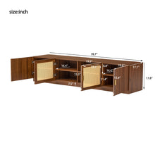 Load image into Gallery viewer, TV Stand, Media Console With Adjustable Shelves - Walnut
