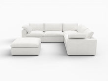 Load image into Gallery viewer, Blend Modular L Shaped Six Piece Corner Sectional - White
