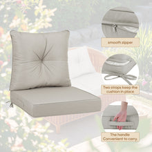 Load image into Gallery viewer, Outdoor Deep Seat Cushions For Patio Furniture Waterproof Set - Beige
