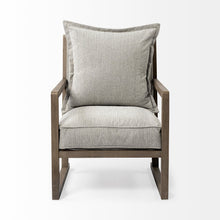 Load image into Gallery viewer, Fabric Arm Chair - Ash Gray / Brown
