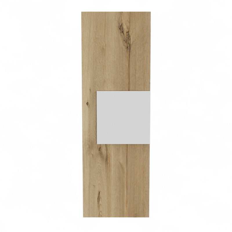 Multi Purpose Vertical Hanging Cabinet - Light Oak / White