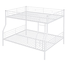 Load image into Gallery viewer, Full XL Over Queen Metal Bunk Bed, White
