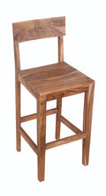 Load image into Gallery viewer, Solid Wood Bar Height Bar Chair - Wood Brown
