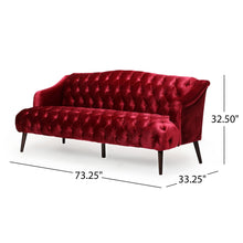 Load image into Gallery viewer, Comfy 3 Seat Sofa With Wooden Legs, For Living Room And Study

