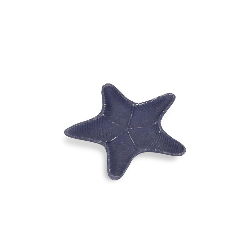 8" Starfish Cast Iron Vanity Tray - Blue
