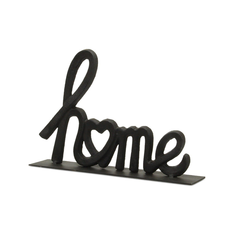 Home Hand Painted Tabletop Sculpture - Black