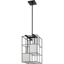 Load image into Gallery viewer, 25" Four Light Dimmable Chandelier With Shades - Black
