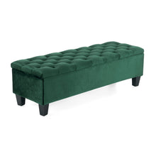 Load image into Gallery viewer, Contemporary Button Tufted And Diamond Stitched Storage Ottoman
