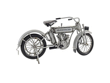Load image into Gallery viewer, Hand Painted Model Motorcycle Tabletop Sculpture - White
