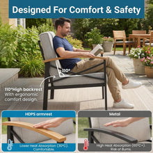 Load image into Gallery viewer, Outdoor Patio Armchair, All Weather (Set of 2)
